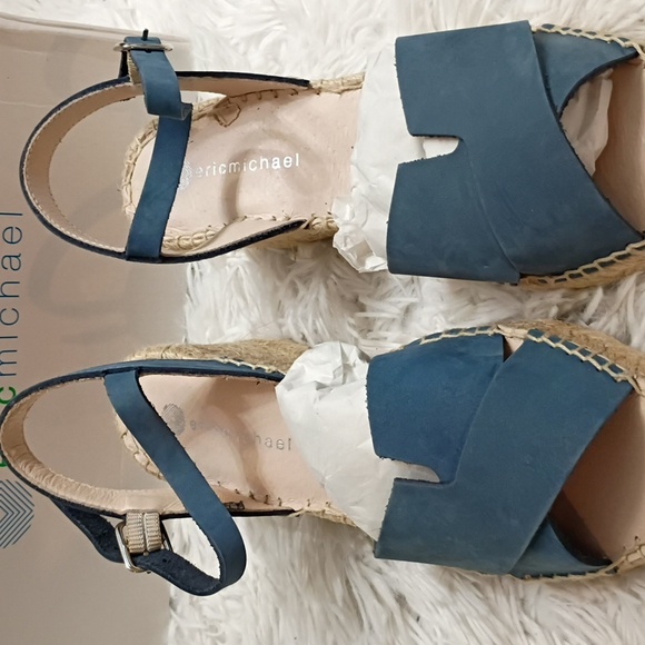 Eric Michael Leigh Wedge Women's Sz EU 36 USA Sz  6 Sandals New 🆕 - Picture 3 of 8
